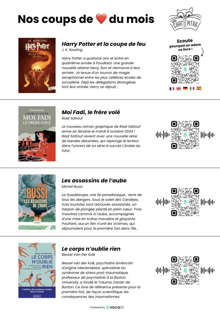 coup de coeur livre audio